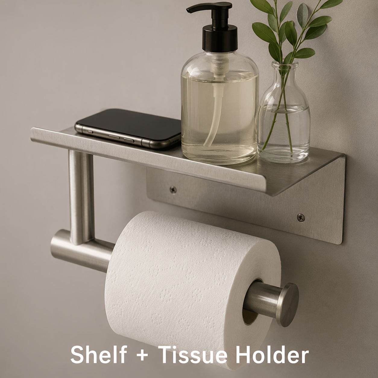 Home Bathroom Paper Towel Holder - حامل ورق الحمام من الفولاذ المقاوم