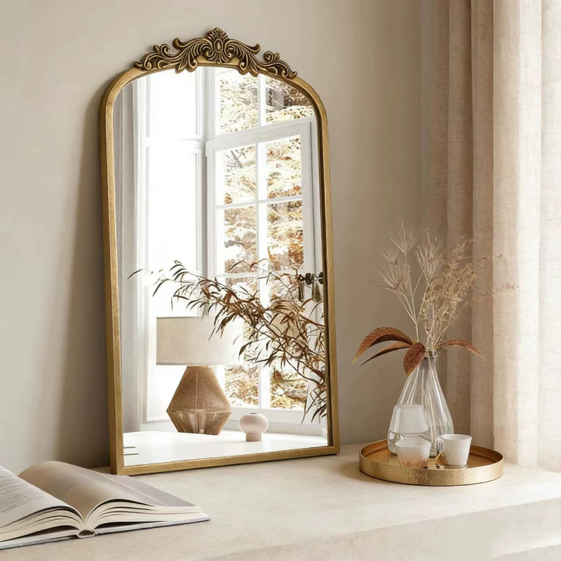 Home Living Bathroom Vanity - طاولة زينة فاخرة مع مرآة لغرفة