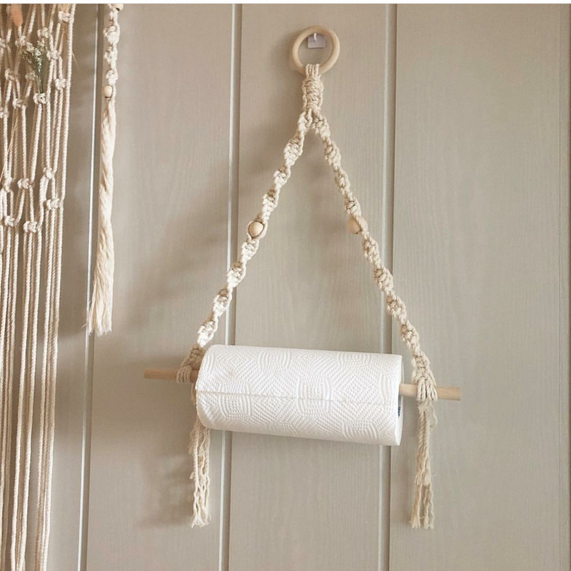 Home Bathroom Paper Towel Holder - حامل المناشف الورقية مكرامية ، معلقة