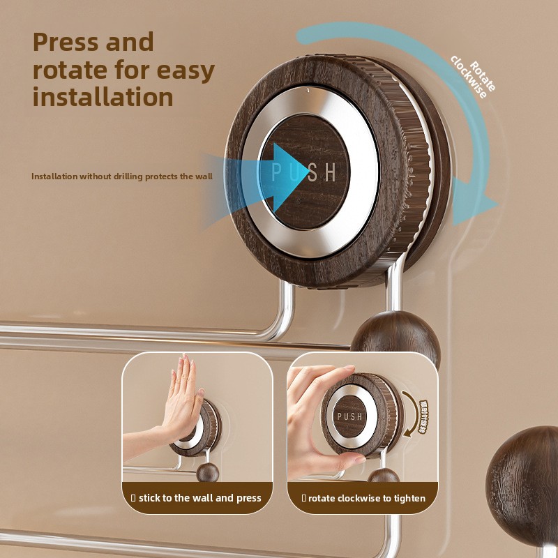 رف تخزين مثبت على الحائط بدون  - مراجعة Home Bathroom Paper Towel Holder وسعره