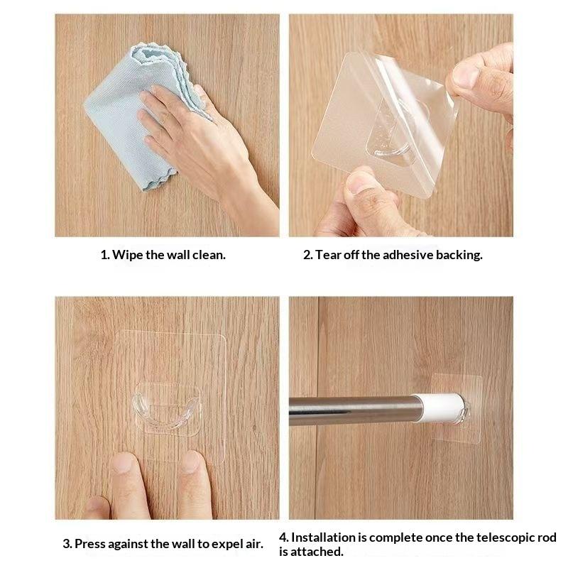 حوامل قضبان الستائر الشفافة ال - مراجعة Home Bathroom Decor وسعره