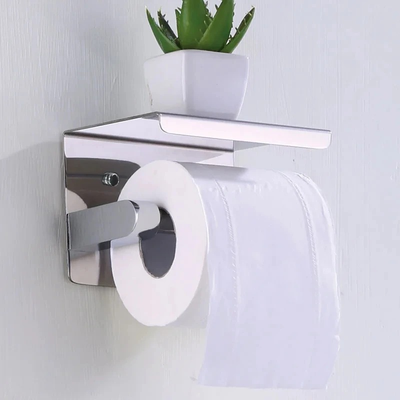 حامل ورق التواليت من الفولاذ ا - مراجعة Home Bathroom Paper Towel Holder وسعره