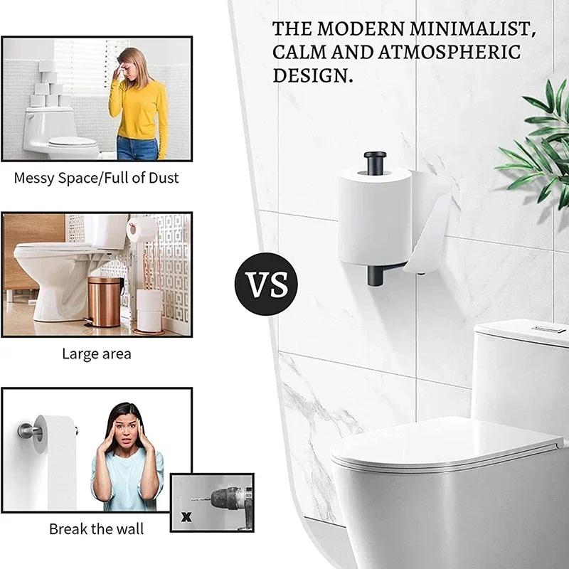 حامل ورق التواليت ذاتي اللصق ب - مراجعة Home Bathroom Paper Towel Holder وسعره