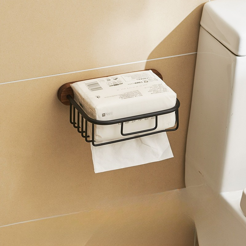 حامل مناديل من الخشب الصلب بدو - مراجعة Home Bathroom Paper Towel Holder وسعره