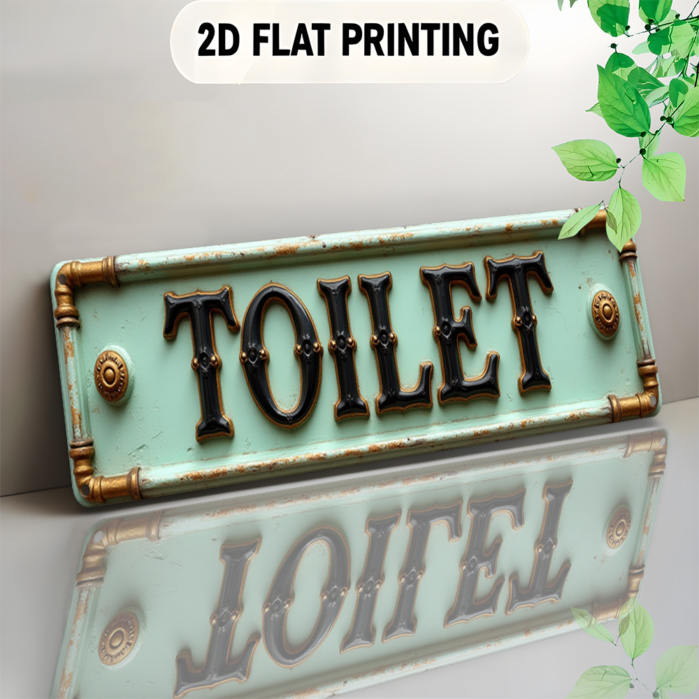 لافتة مرحاض كلاسيكية مسطحة ثنا - مراجعة Home Bathroom Decor وسعره