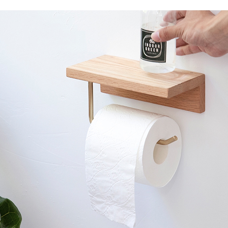 حامل مناديل خشبية، حاوية تخزين - مراجعة Home Bathroom Paper Towel Holder وسعره