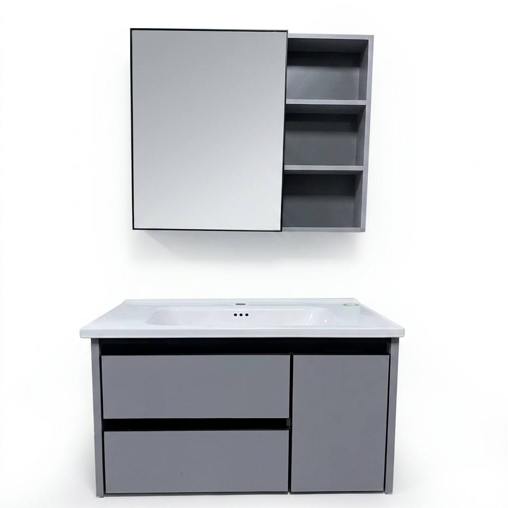 خزانة حمام عصرية صديقة للبيئة  - مراجعة Home Living Bathroom Vanity وسعره