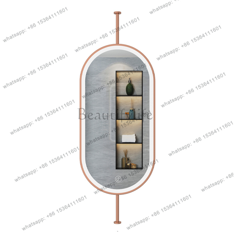 مرآة معلقة بيضاوية الشكل مقاس  - مراجعة Home Living Bathroom Vanity وسعره