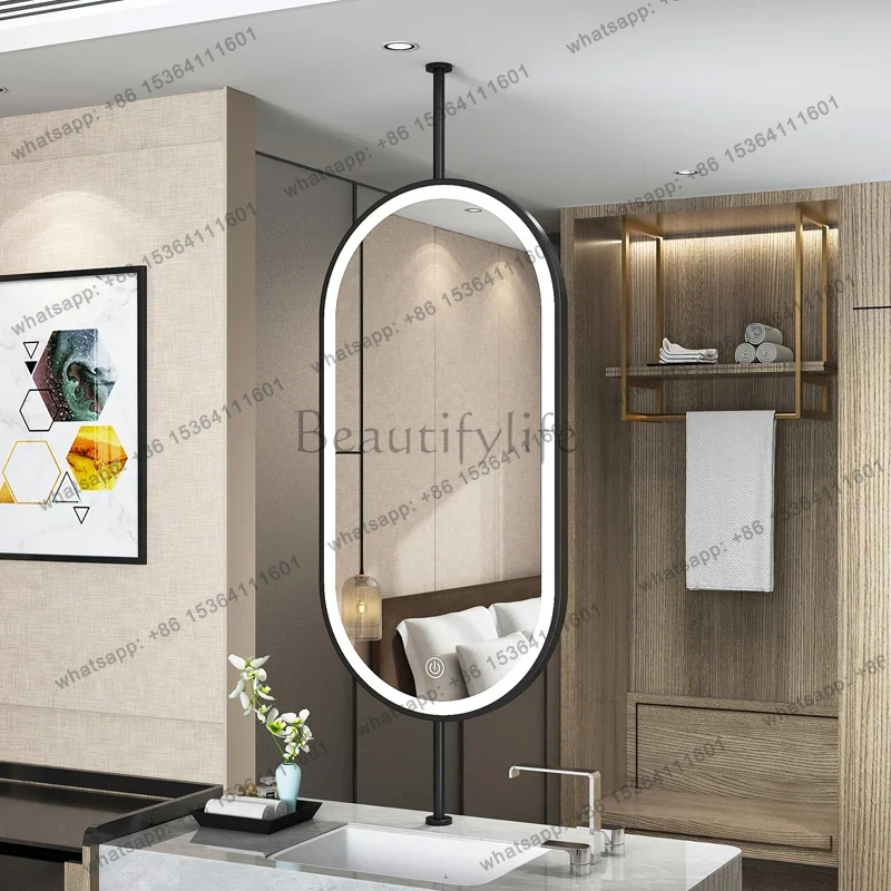 مرآة معلقة بيضاوية الشكل مقاس  - مراجعة Home Living Bathroom Vanity وسعره