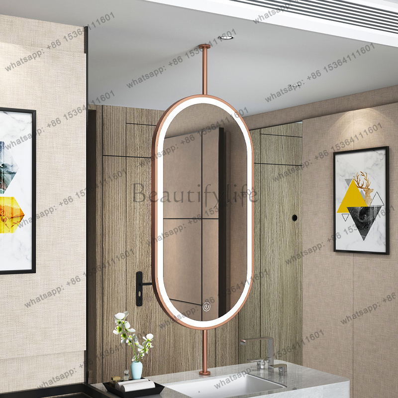 مرآة معلقة بيضاوية الشكل مقاس  - مراجعة Home Living Bathroom Vanity وسعره